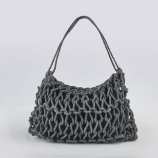 ALIENINA DONNA BORSE BORSA IN CASHMERE GRIGIO un immagine n. 1/4