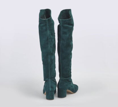 A.BOCCA DONNA Donna CUISSARD CAMOSCIO VERDE BOTTIGLIA 36, 39-2, 41-2 immagine n. 3/5