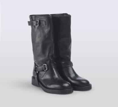 PAWELK'S DONNA Donna WALKER PELLE NERO 37-2, 38-2, 39-2, 40, 41-2 immagine n. 3/5