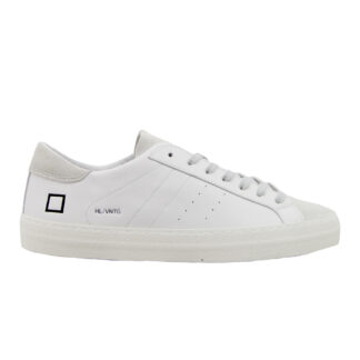 D.A.T.E UOMO CALZATURE SNEAKERS HILL PELLE BIANCO 40, 41-2, 42, 43-2, 44-2, 45-2, 36, 37-2, 38-2, 39-2 immagine n. 1/4