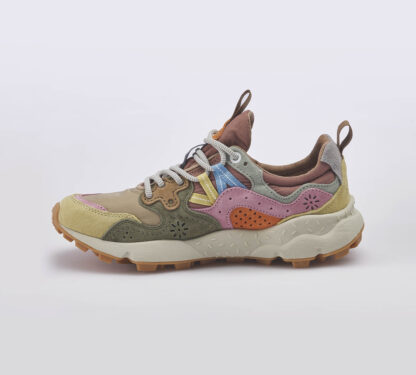 FLOWER MOUNTAIN UNISEX CALZATURE SNEAKERS RUNNING MULTI TAUPE 39-2 immagine n. 2/5