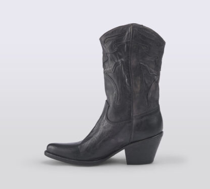 KEEP DONNA Donna TEXANO PELLE NERO 36, 37-2, 38-2, 39-2, 40, 41-2 immagine n. 2/5