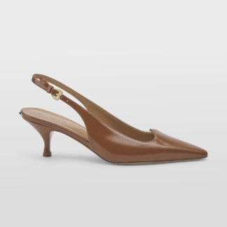  DONNA CALZATURE SLINGBACK PELLE CUOIO 36, 37-2, 37, 38-2, 39-2 immagine n. 1/5