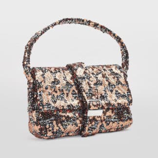 LA MILANESA DONNA BORSE BAGUETTE PAILLETTES  BRONZO un immagine n. 1/5