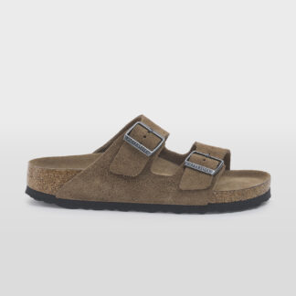 BIRKENSTOCK DONNA CIABATTA ANATOMICA ARIZONA CAMOSCIO DARK TEA 35, 36, 37-2, 38-2, 39-2, 40, 41-2, 42, 43-2, 44-2, 45-2 immagine n. 1/5