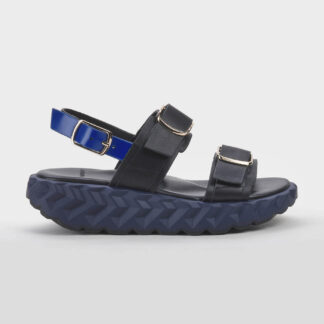 4CCCCEES DONNA Donna SANDALO JAPAN PELLE NERO 37-2, 38-2, 39-2, 40, 41-2 immagine n. 1/5