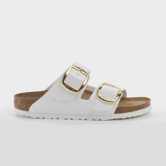 BIRKENSTOCK DONNA CIABATTA ANATOMICA ARIZONA BIG BUCKLE VERNICE BIANCO 36, 37-2, 38-2, 39-2, 40, 41-2 immagine n. 1/5