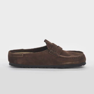 BIRKENSTOCK DONNA CIABATTA ANATOMICA SABOT NAPLES CAMOSCIO CAFFE' 36, 37-2, 38-2, 39-2, 40, 41-2, 42, 43-2, 44-2, 45-2 immagine n. 1/5