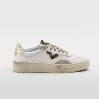 4B12 DONNA Donna SNEAKERS HIPER BIANCO ORO 36, 37-2, 38-2, 39-2, 40, 41-2 immagine n. 1/5