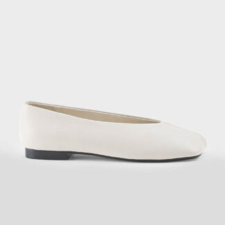 LOAFER DONNA Donna BALLERINA PELLE BIANCO OTTICO 36, 37-2, 38-2, 39-2, 40, 41-2 immagine n. 1/5