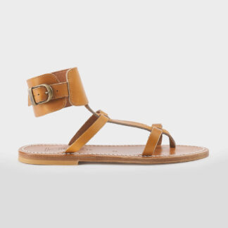 k.jacques DONNA SANDALO BASSO SANDALO CAVIGLIERA PELLE CUOIO 36, 37-2, 38-2, 39-2, 40, 41-2 immagine n. 1/4