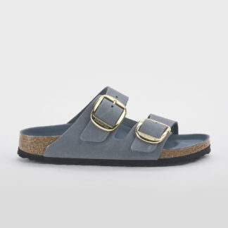 BIRKENSTOCK DONNA CIABATTA ANATOMICA ARIZONA BIG BUCKLE PELLE OLIATA BASALTO 36, 37-2, 38-2, 39-2, 40, 41-2 immagine n. 1/5