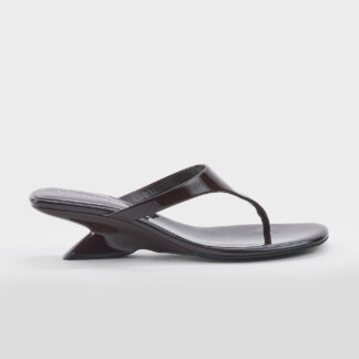 JEFFREY CAMPBELL DONNA Donna SANDALO INFRADITO VERNICE CAFFE' 36, 37-2, 38-2, 39-2, 40, 41-2 immagine n. 1/5