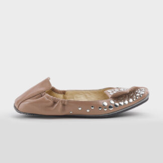 DOVE NUOTANO GLI S DONNA Donna BALLERINA BORCHIE NAPLACK CARNE 36, 37-2, 38-2, 38, 39-2, 40, 41-2 immagine n. 1/5