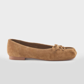 LOAFER DONNA Donna BALLERINA LACCIO CAMOSCIO CUOIO 36, 37-2, 38-2, 39-2, 40, 41-2 immagine n. 1/5