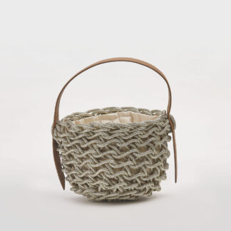 ALIENINA DONNA ACCESSORI BORSA IN COTONE CERATO un immagine n. 1/5
