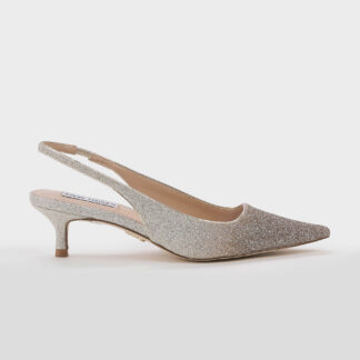 STEVE MADDEN DONNA CALZATURE SLING BACK GLYTTER SFUMATO ORO BRONZO 36, 37-2, 37, 38-2, 38, 39, 40-2, 41-2 immagine n. 1/5