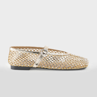 LOAFER DONNA BALLERINA BALLERINA RETE ORO SWAROVSKY 36, 37-2, 38-2, 39, 40-2, 41-2 immagine n. 1/5