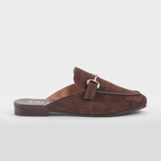 BIBI LOU DONNA CALZATURE SABOT CAMOSCIO MARRONE 37-2, 38-2, 39, 40-2, 41-2 immagine n. 1/5