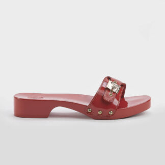 SCHOLL DONNA CALZATURE ZOCCOLO VERNICE ROSSO 36, 37-2, 38-2, 39, 40-2, 41-2 immagine n. 1/5