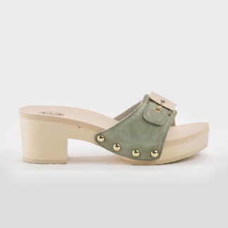 SCHOLL DONNA CALZATURE ZOCCOLO CAMOSCIO SABBIA 36, 37-2, 38-2, 39, 40-2 immagine n. 1/5