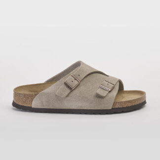 BIRKENSTOCK DONNA CALZATURE CIABATTA ZURICH SUEDE TAUPE 37-2, 38-2, 39, 41-2, 42, 43, 44-2, 45 immagine n. 1/5