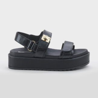 STEVE MADDEN DONNA CALZATURE SANDALO ZEPPA PELLE NERO 35-2, 36, 37-2, 37, 38-2, 38, 39, 40-2, 41-2 immagine n. 1/4