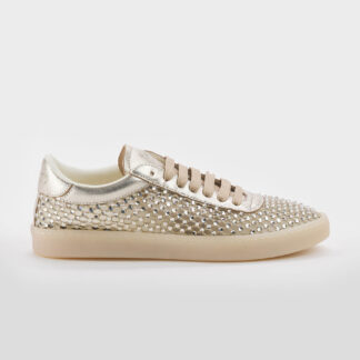 BACK 70 DONNA CALZATURE SNEAKERS RETE PLATINO SWAROVSKY 36, 37-2, 38-2, 39, 40-2 immagine n. 1/5