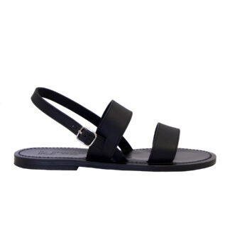 K.JACQUES UOMO CALZATURE SANDALO 2 FASCE PELLE NERO 41-2, 43, 44-2, 45 immagine n. 1/4
