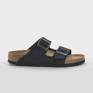 BIRKENSTOCK UNISEX CALZATURE ARIZONA PELLE  VEGANA NERO 36, 37-2, 38-2, 39, 40-2 immagine n. 1/5