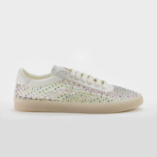BACK 70 DONNA CALZATURE SNEAKERS RETE BIANCO SWAROVSKY BOREALE 36, 37-2, 38-2, 39, 41-2 immagine n. 1/5