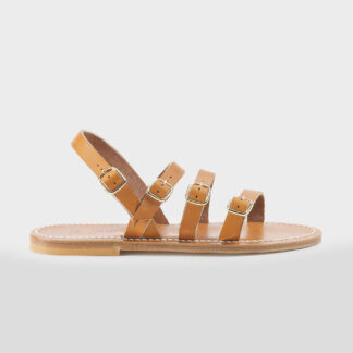 K.JACQUES DONNA CALZATURE SANDALO FIBBIE PELLE CUOIO 36, 37-2, 38-2, 39, 40-2, 41-2 immagine n. 1/5