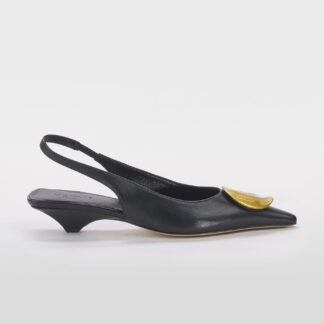 VIC MATIE' DONNA CALZATURE SLINGBACK PELLE NERO 36, 37-2, 37, 39, 40-2 immagine n. 1/5