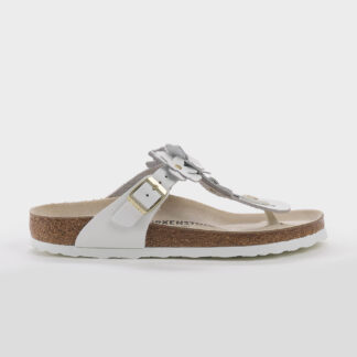 BIRKENSTOCK DONNA CALZATURE INFRADITO GIZEH PELLE BIANCO FIORI 38-2, 39, 40-2, 41-2 immagine n. 1/5
