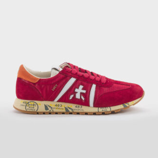 PREMIATA DONNA CALZATURE SNEKAERS LUCYD CAMOSCIO ROSSO 36, 37-2, 38-2, 39, 41-2 immagine n. 1/5