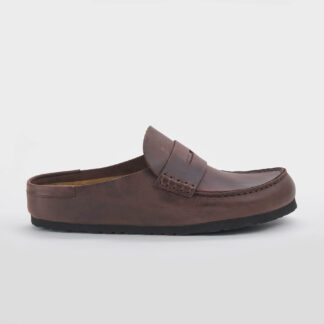 BIRKENSTOCK UNISEX CALZATURE NAPLES OILED LEATHER HABANA 40-2, 41-2, 42, 43, 44-2, 45 immagine n. 1/5