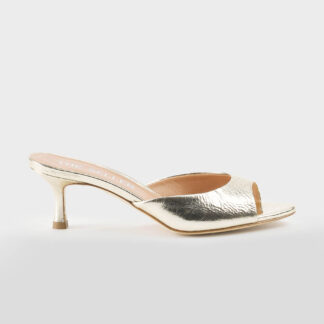 THE SELLER DONNA CALZATURE CIABATTINA NAPPA ORO 37-2, 38-2, 39, 40-2, 41-2 immagine n. 1/5