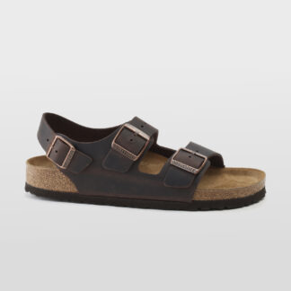 BIRKENSTOCK UNISEX CALZATURE SANDALO MILANO PELLE OLIATA HABANA 40-2, 41-2, 42, 45 immagine n. 1/5