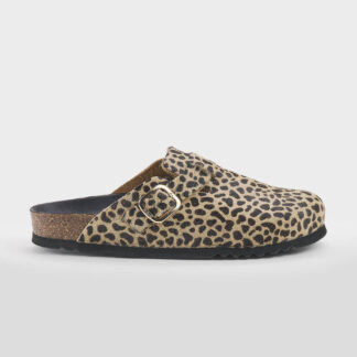 SCHOLL DONNA CALZATURE SABOT CAVALLINO LEOPARDATO 36, 37-2, 38-2, 39, 40-2, 41-2 immagine n. 1/5