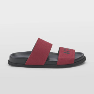 N° 21 DONNA CALZATURE CIABATTA IN CANVAS ROSSO 38, 39 immagine n. 1/5