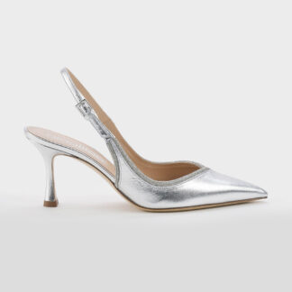NINALILOU DONNA Donna CHANEL IN PELLE ARGENTO SWAROVSKY 36, 37-2, 37, 38-2, 40 immagine n. 1/5