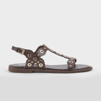 BIBI LOU DONNA CALZATURE SANDALO PELLE MORO BORCHIE 36, 37-2, 38-2, 39, 40-2, 41-2 immagine n. 1/3