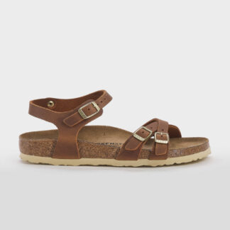 BIRKENSTOCK DONNA CALZATURE SANDALO KUMBA PELLE CUOIO 36, 37-2, 38-2, 39, 40-2, 41-2 immagine n. 1/5