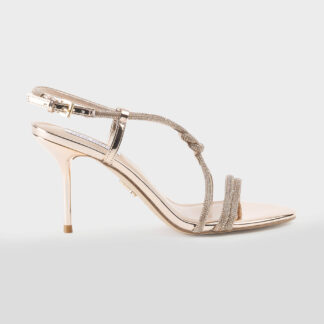 STEVE MADDEN DONNA CALZATURE SANDALO ORO ROSA SWAROVSKY 35-2, 36, 37-2, 37, 38-2, 38, 39, 41-2 immagine n. 1/5