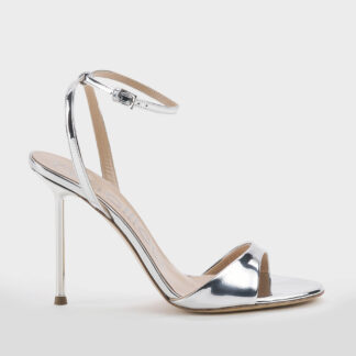 NINALILOU DONNA CALZATURE SANDALO PELLE SPECCHIATA ARGENTO 35, 36, 37-2, 38-2, 39, 40-2 immagine n. 1/4