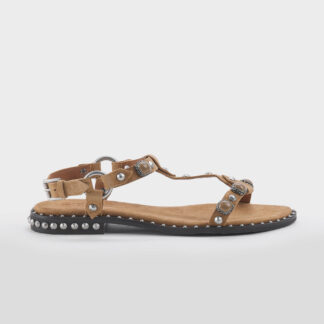 ASH DONNA CALZATURE SANDALO CAMOSCIO CUOIO BORCHIE 36, 37-2, 38-2, 39, 41-2 immagine n. 1/5