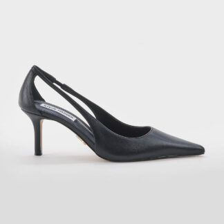 STEVE MADDEN DONNA CALZATURE DECOLTE' SPEZZATA PELLE NERO 35-2, 36, 37-2, 37, 38-2, 38, 39, 40-2, 41-2 immagine n. 1/5