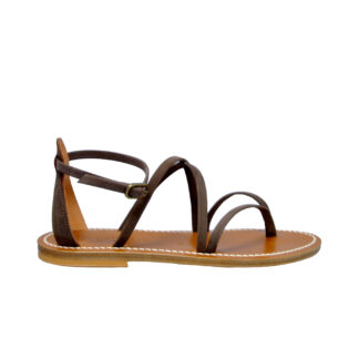 K.JACQUES DONNA CALZATURE SANDALO  INFRADITO CAMOSCIO EBANO 36 immagine n. 1/4