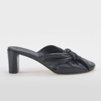 JORGEENAH DONNA CALZATURE SABOT NAPPA NERO NODO 36, 37-2, 38-2, 38, 39, 40-2, 41-2 immagine n. 1/5