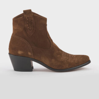 GOLDEN JACKAL DONNA CALZATURE STIVALETTO TEXANO CAMOSCIO CUOIO 36, 37-2, 38-2, 39, 40-2, 41-2 immagine n. 1/5